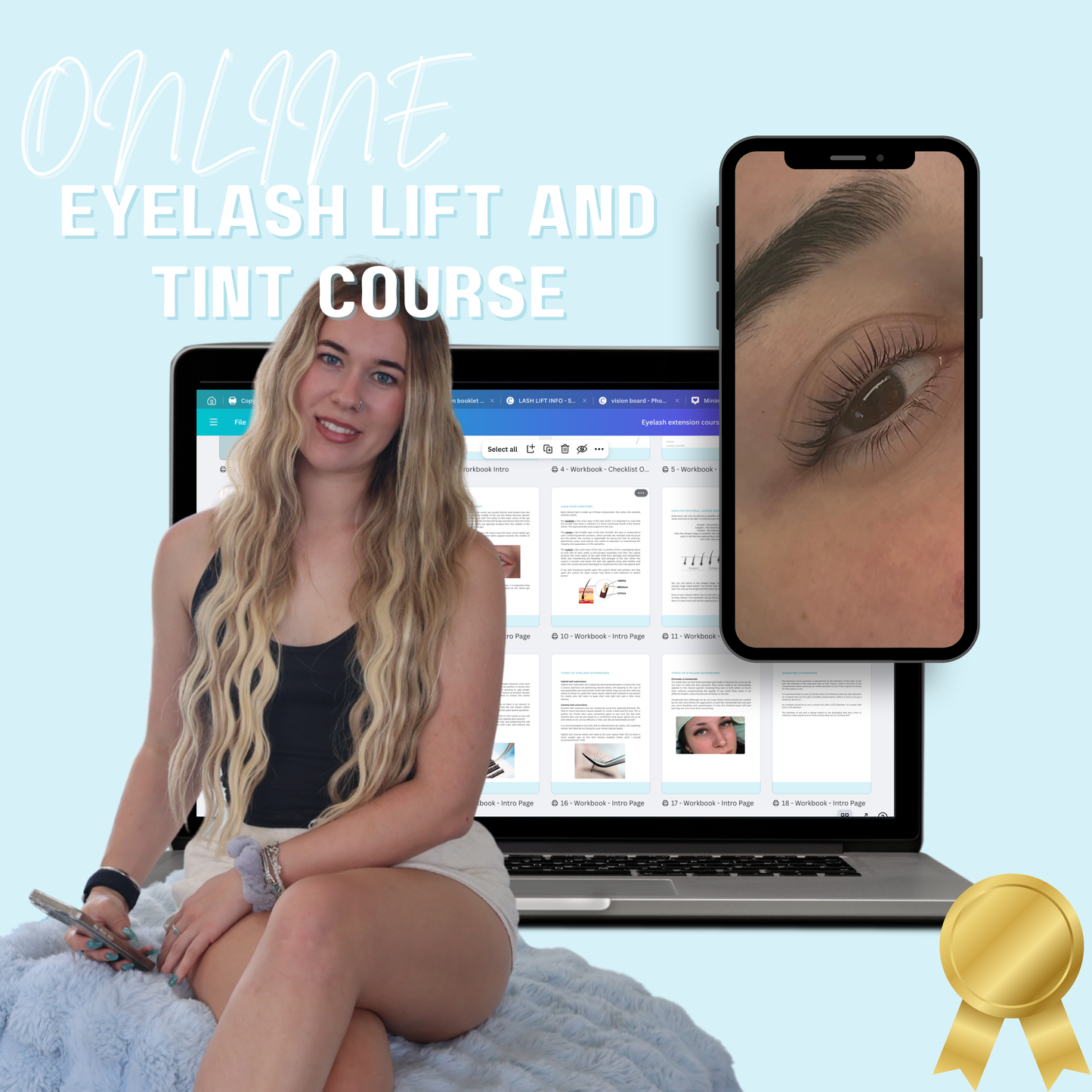 LASH LIFT+ TINT TRAINING BEGINNER TO CONFIDENT- ONLINE