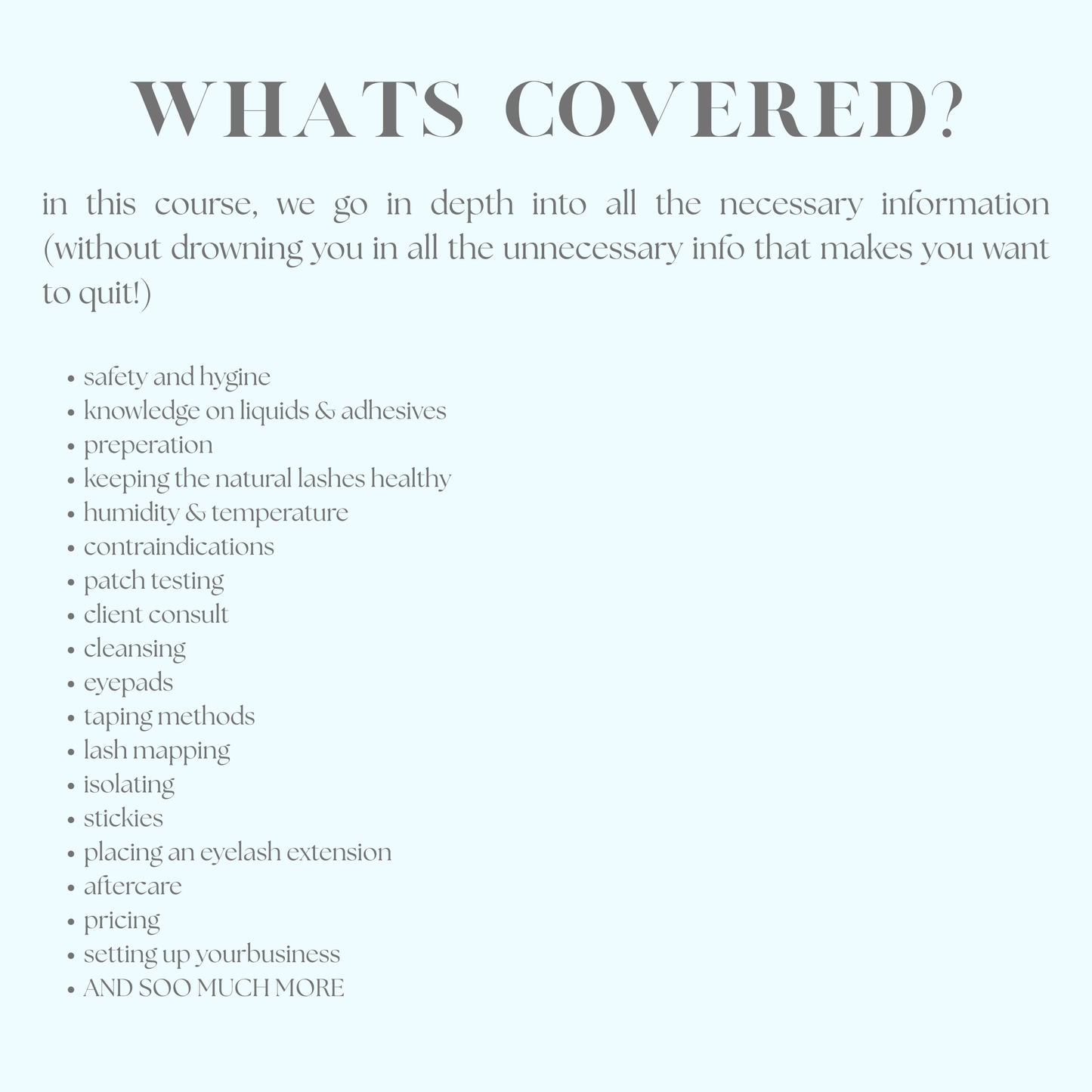 2 DAY 1:1 IN PERSON BEGINNERS LASH COURSE
